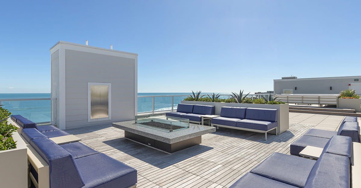 Surfsedge Rooftop Terrace Overlooking the Ocean